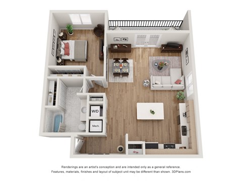 a 1 bedroom floor plan  nutmeg floor plans